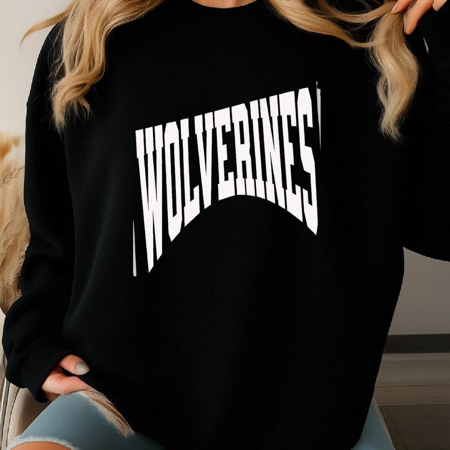 Vintage Wolverines T-shirt: Football Game Day Tee Sweatshirt