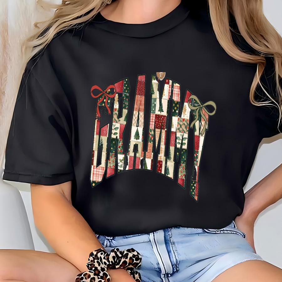 Grammy Christmas Shirt, Grandma Shirt, New Grandma Tshirt, Santa Tee, Xmas Gifts T-shirt