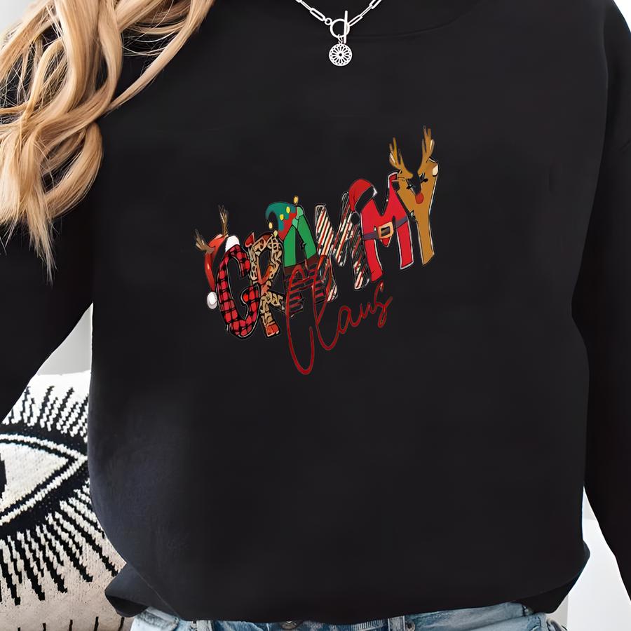 Custom Family Christmas Claus Sweatshirts, Matching Holiday Sweater, Claus Crew Holiday Hoodie Sweatshirt