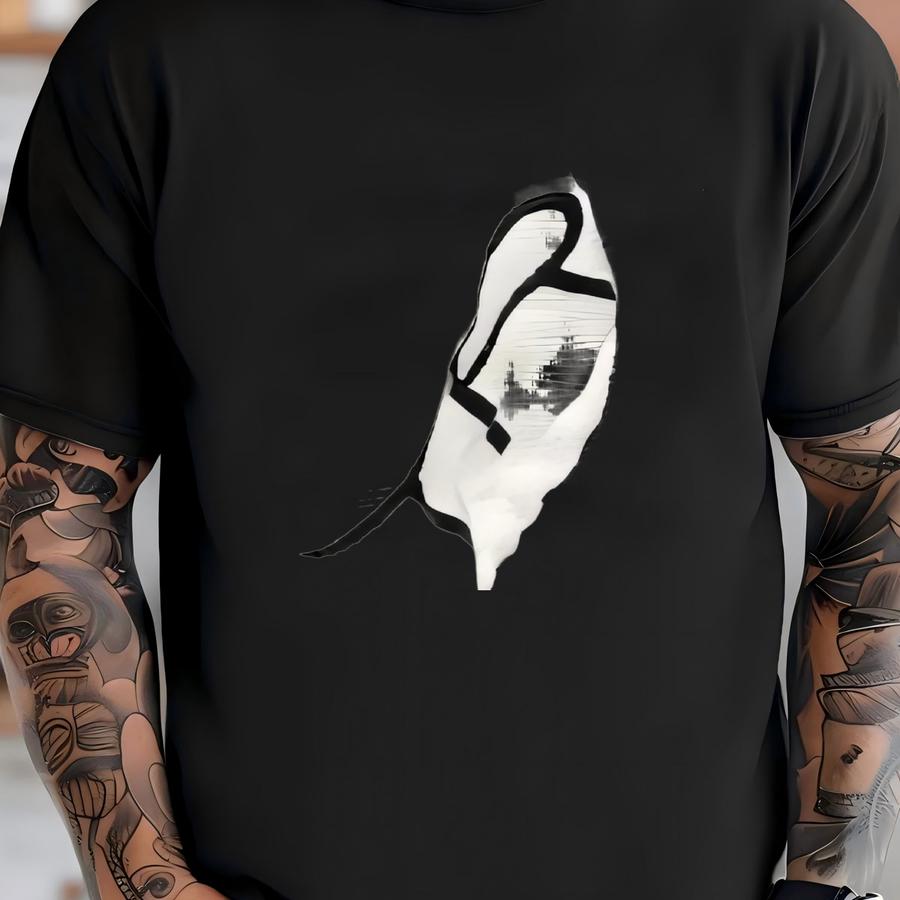 Men's Vintage 80's Trek Cycling White Rainbow Stripe Spell Out Biking Hat Cap T-shirt