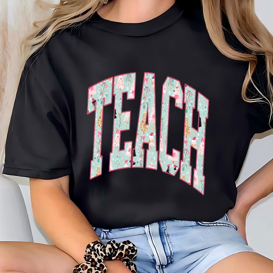 Christmas Teacher Team Shirt, Hoodie, Funny Elementary School Tee, Pre-k Kindergarten First Second Grade Tshirt, Fourth Gift T-shirt