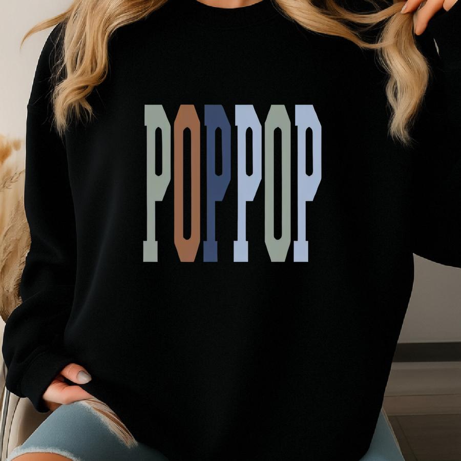 Poppop Shirt, Poppop Sweatshirt, Father's Day Shirt, Shirt For Grandpa, Poppop Sweater, Gift For Grandpa, Father's Day Gift, Poppop T-shirt Sweatshirt