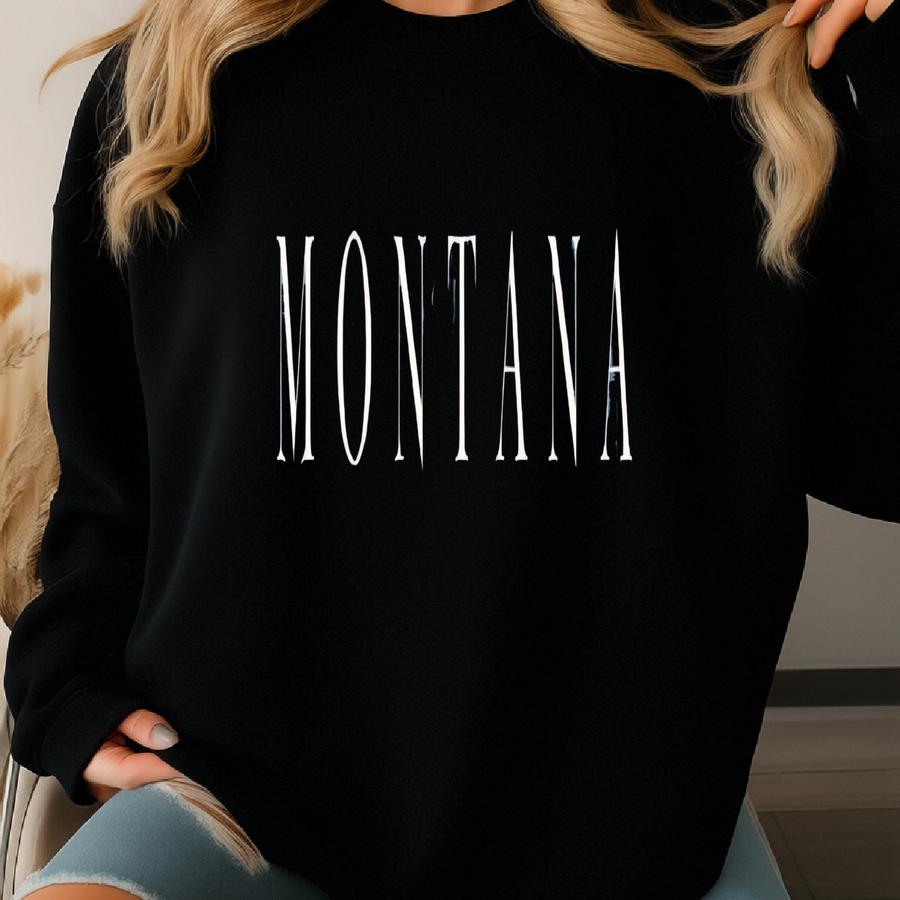 Montana Sweatshirt, ®, Montana Crewneck Sweater, Montana Unisex Shirt, Montana Gift Souvenir, House Warming Gift, , Mt Sweatshirt