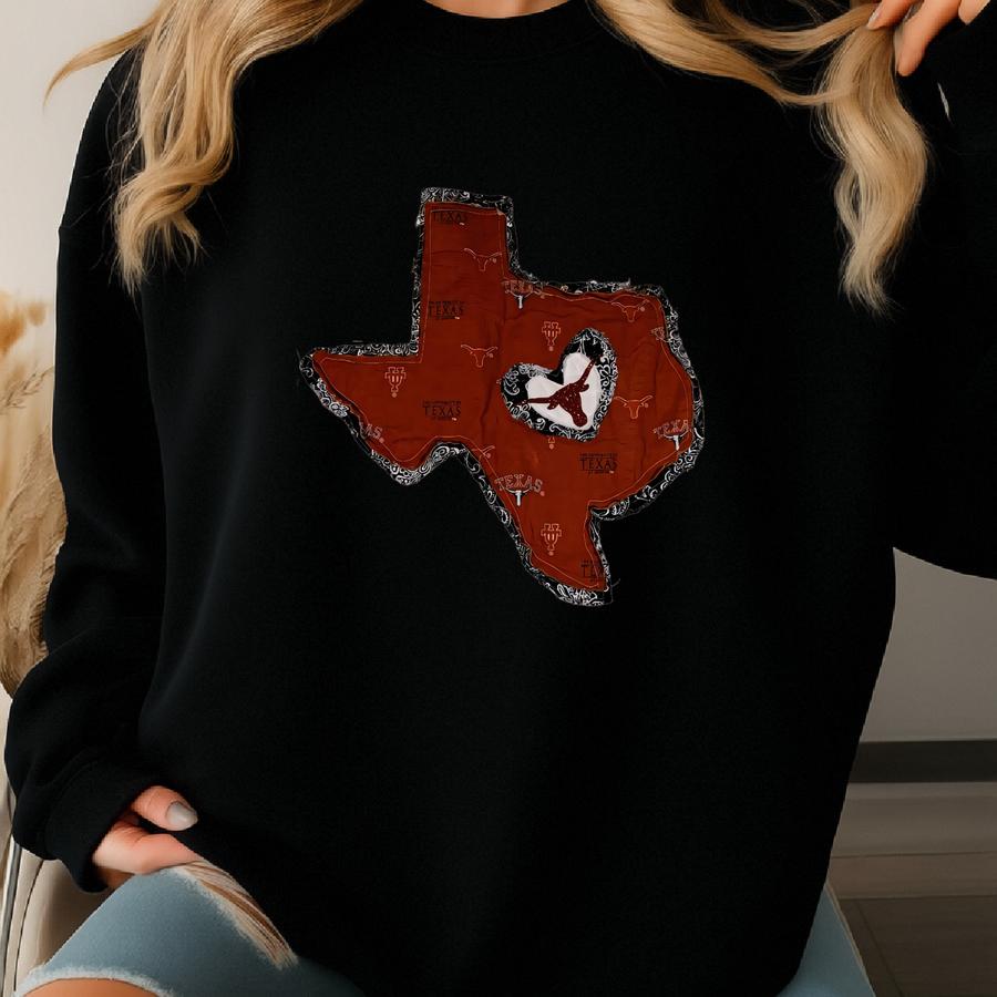 Texas Longhorn Jacket. Ready To Ship!!! Can Add More Bling If Desired. Dm Me! Sweatshirt