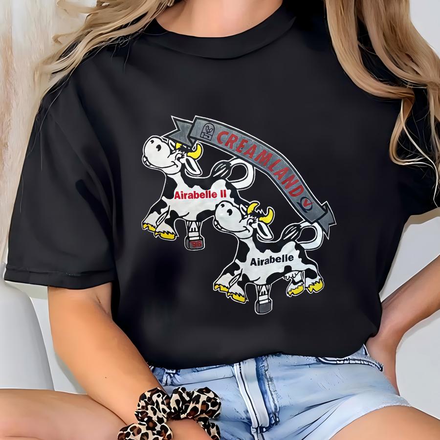 Vintage 90s Cream Land Moo Crew Cows Creamland T Shirt Xl T-shirt