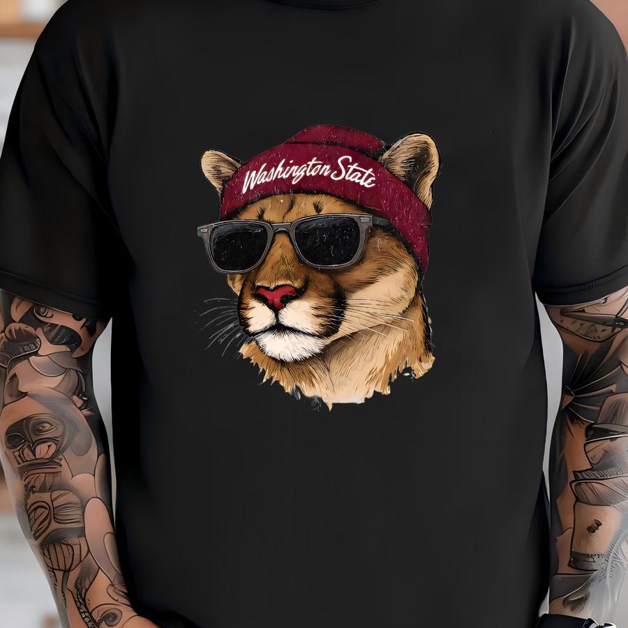 Washington Football Sweatshirt - State Cougar Gameday Tailgate - Unisex Sweatshirt, Crewneck, Sports Fan Gift, College Game Day T-shirt