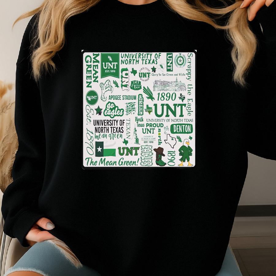 Unt Desk Mat, Customizable Desk Pad, Office Decor, College Dorm Accessory, Gift For Unt Students Sweatshirt