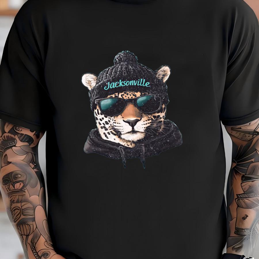 Jacksonville Football Crewneck Shirt, Vintage Fan Apparel, Unisex Tee, Game Day Gift, Football Fan Tee, Jacksonville Shirt T-shirt