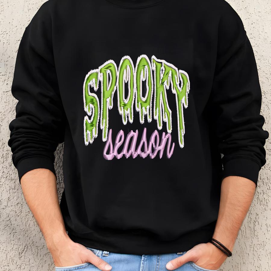 Spooky Season Baseball Cap, Spooky Fall Hat, Halloween Gift, Adjustable Cotton Accessory For Adults Or Kids, Halloween Gift Hat Sweatshirt