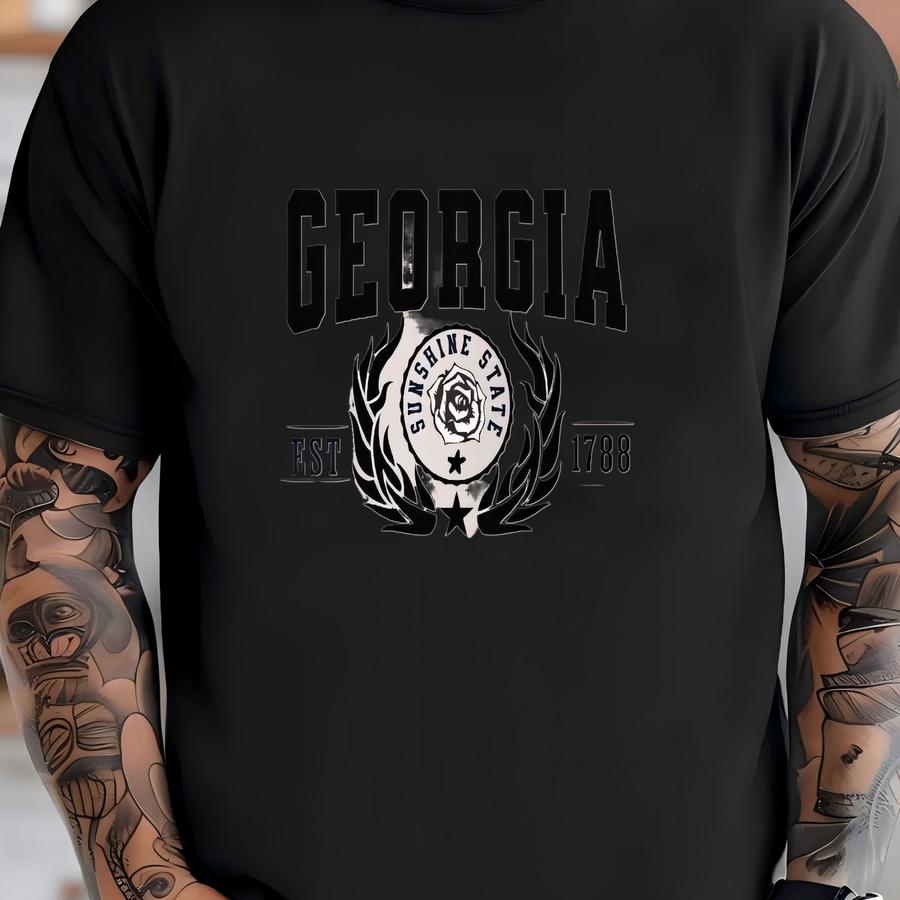 Georgia State Pride Cotton Canvas Tee T-shirt