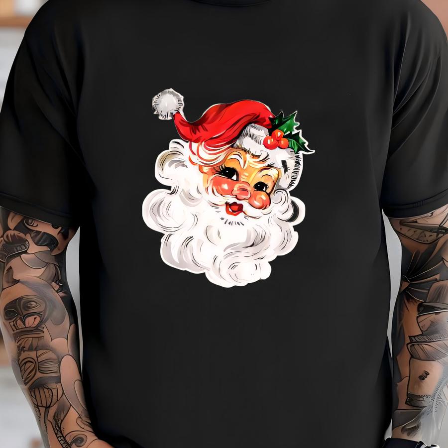 Santa's Sweatshirt, Merry Christmas Pullover, Festive Holiday Hoodie, Cozy Unisex Crewneck, Funny Xmas Gift, Winter Party Outfit T-shirt