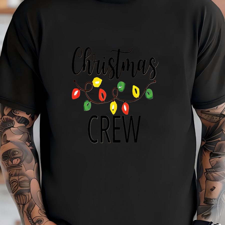 Christmas Crew Sweatshirt, Matching Holiday Hoodie, Festive Family Pullover, Cozy Xmas Crewneck, Unisex Winter Gift, Holiday Party Outfit T-shirt