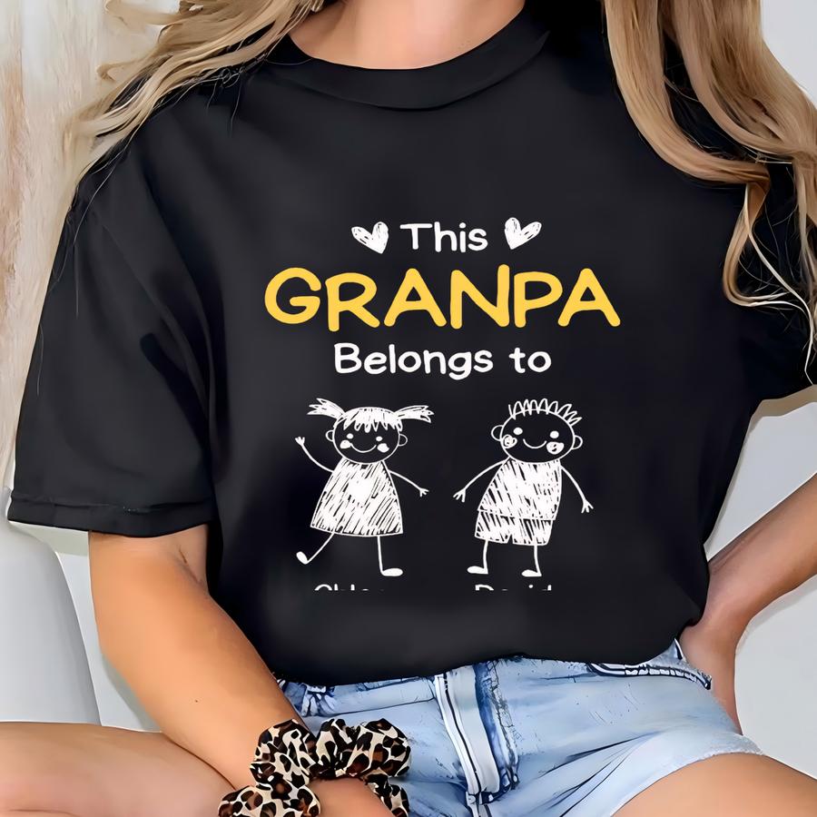 Custom Christmas Shirt, Personalized Family Name Tee For Mama Papa Grandma Grandpa, Matching Holiday Outfit, Funny Xmas Gift T-shirt