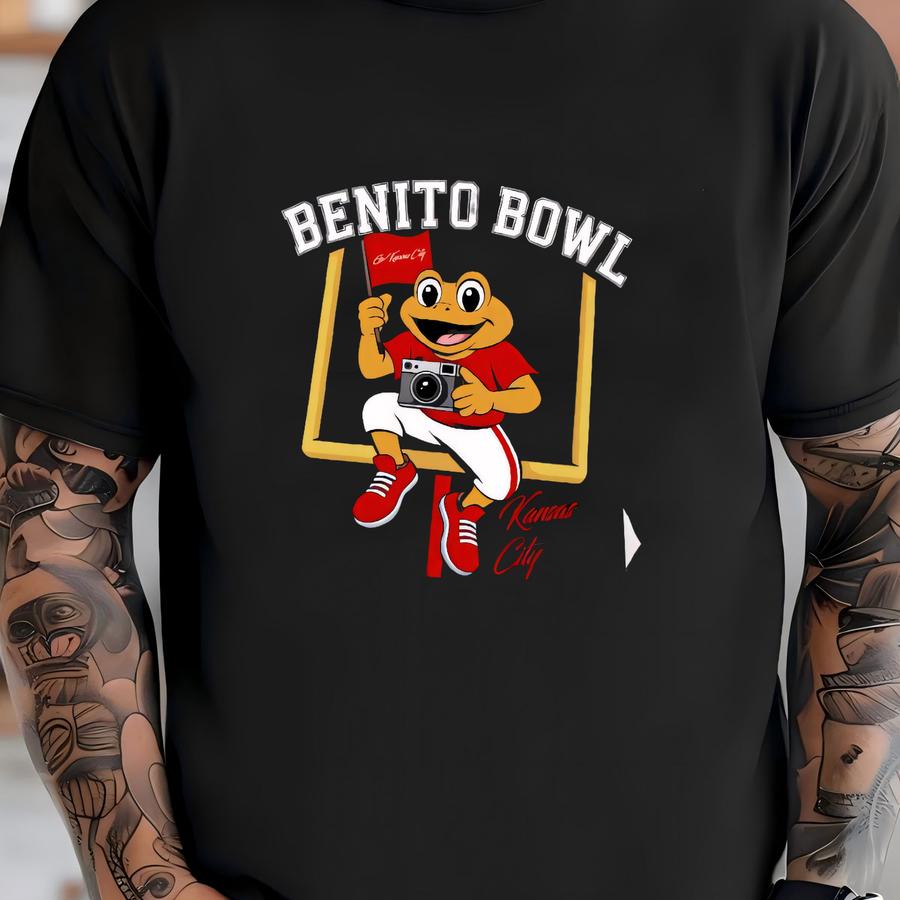 Kansas City Football X Benito Bowl 2 Side Shirt, Kc Football Retro Tee, Bad Bunny Bowl Y2k Shirt, Gameday Shirt, Rap Tee T-shirt