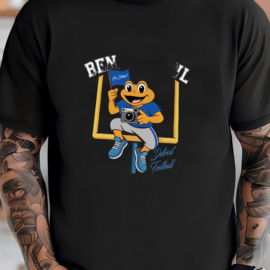 Detroit Football X Benito Bowl 2 Side Shirt, Detroit Football Retro Tee, Bad Bunny Bowl Y2k Shirt, Gameday Shirt, Rap Tee T-shirt