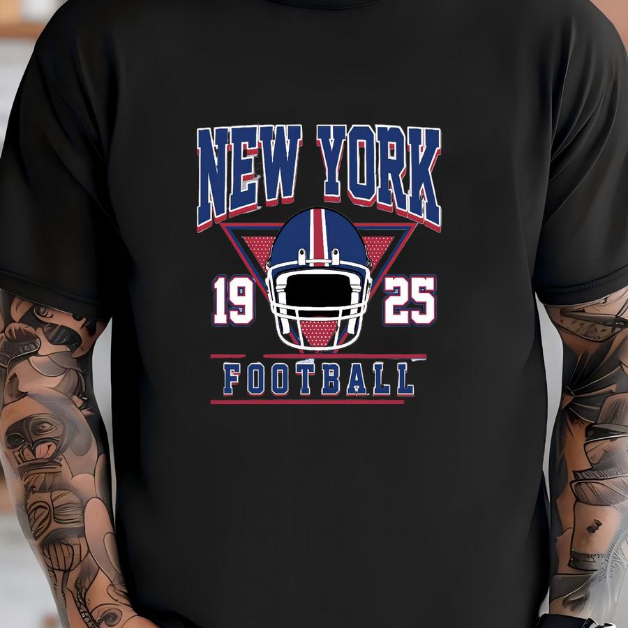 Vintage Style New York Football Sweatshirt, New York Football Crewneck, New York Football Fan Gift, Sunday Football Gift,mascot Game Day Tee T-shirt