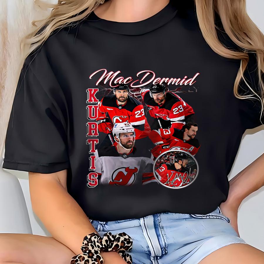 Kurtis macdermid Shirt, Kurtis macdermid Mineral Wash Hoodie, Kurtis macdermid Tee, Bootleg Rap Tee, New Jersey Hockey T-shirt