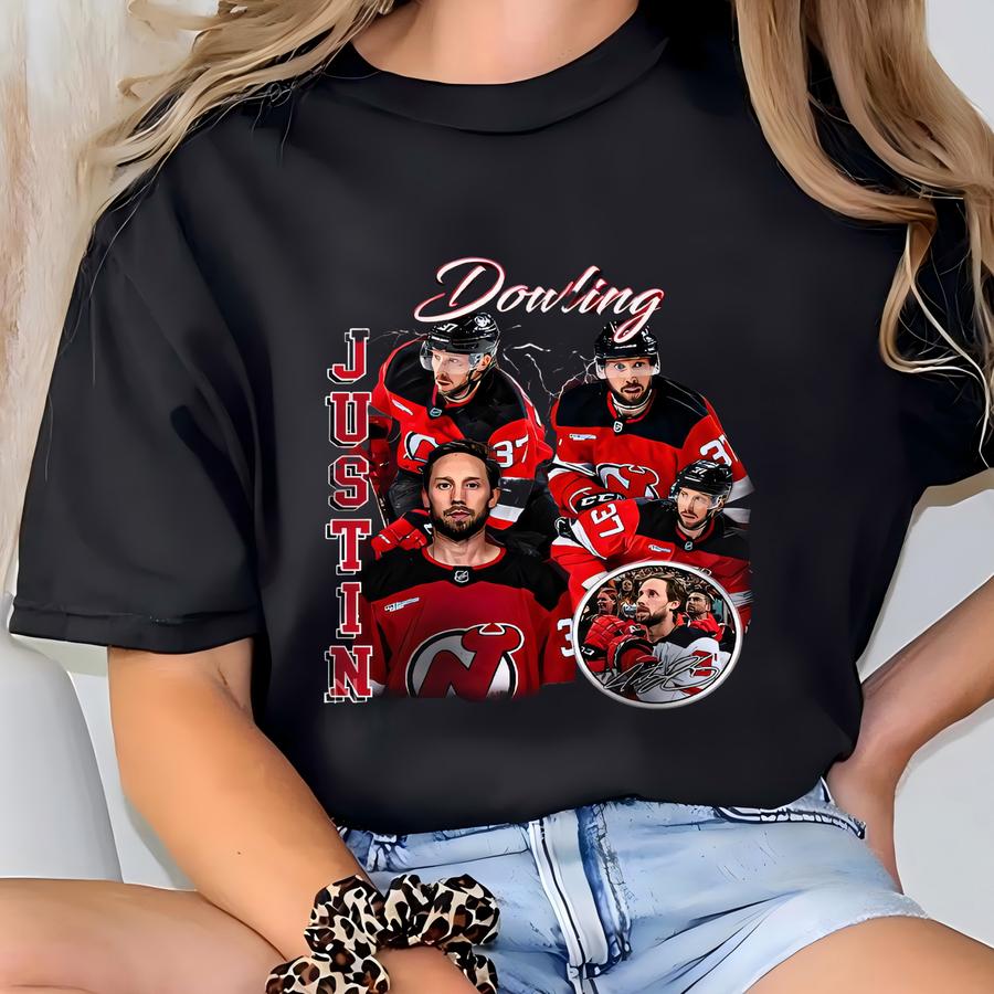 Justin dowling Shirt, Justin dowling Mineral Wash Hoodie, Justin dowling Tee, Bootleg Rap Tee, New Jersey Hockey T-shirt