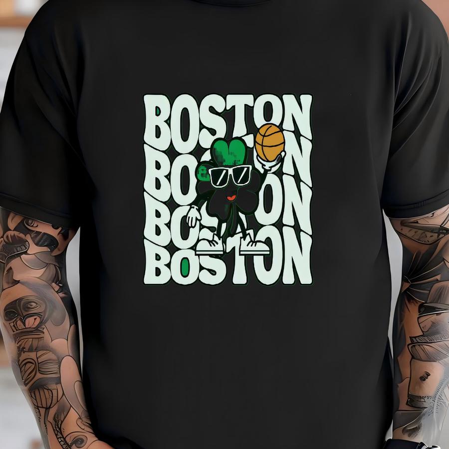 Youth Boston Basketball Apparel, Boys Girls Tshirts, Crewneck Sweatshirts, Hoodies, Gift For Sports Fan, Kids Game Day Gear, Boston Echo T-shirt