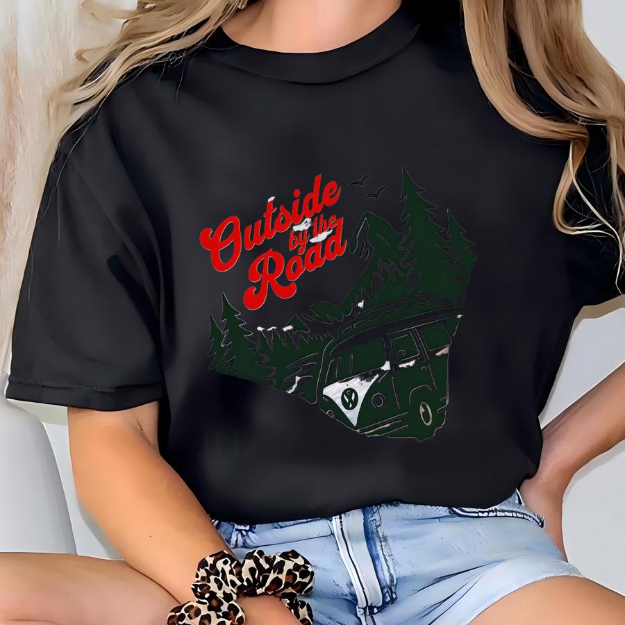 Van Life Gift Transporter Outdoorsy Sweatshirt Retro Van Life Sweater Camping Crewneck For Dad Boyfriend Camping Sweater T-shirt