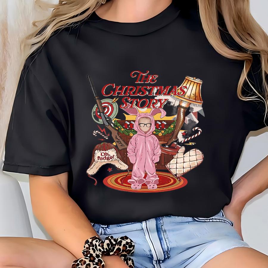 Christmas Story Sweatshirt, Christmas Family Sweatshirt, Christmas Movie Sweatshirt, Funny Christmas Gift, Xmas Movie Lover Gift T-shirt