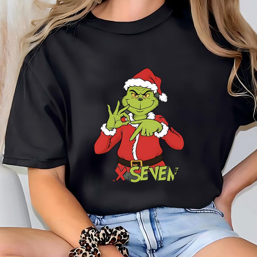 Christmas 6 7 Couples Christmas, Funny Matching Shirt, Tiktok Christmas Tees, 67 Trend Tshirt, Mas Six Seven Meme Xmas T-shirt