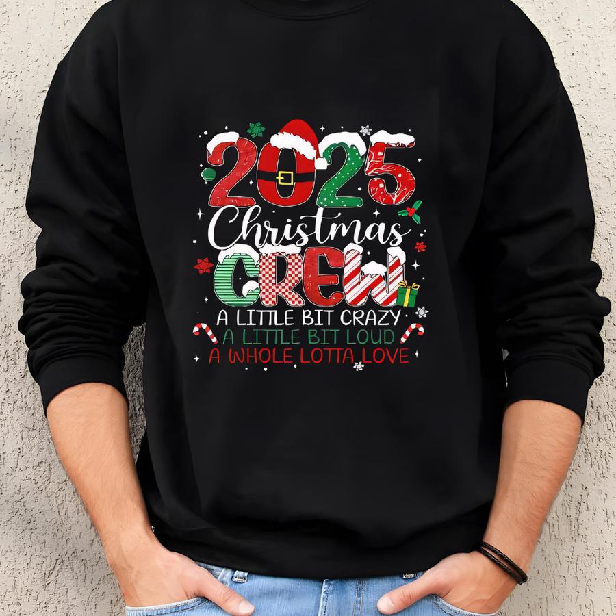 2025 Christmas Crew Shirts Family Christmas 2025 Shirts Christmas Group Shirt Christmas Family Shirt, Christmas Pajamas Matching Shirts 2025 Sweatshirt