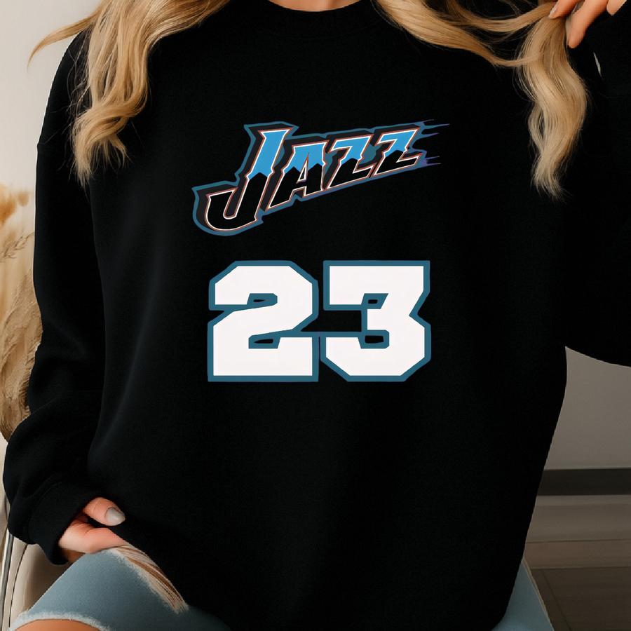 Lauri Markkanen Vintage 1996 Utah Basketball Jersey - Retro Sports Shirt, Throwback Basketball, Athletic Apparel Sweatshirt