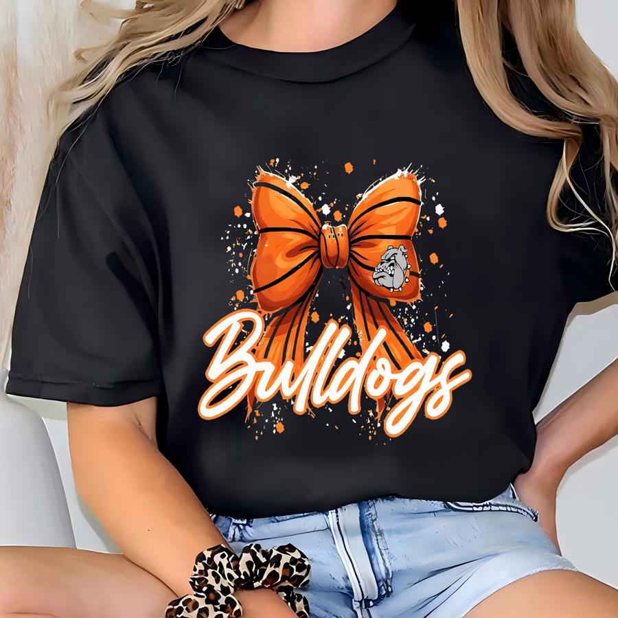Bulldogs Basketball Shirt Basketball Mom Shirt Bulldogs Shirt Custom Basketball Shirt Custom Mascot Shirt Basketball School Spirit Shirt T-shirt