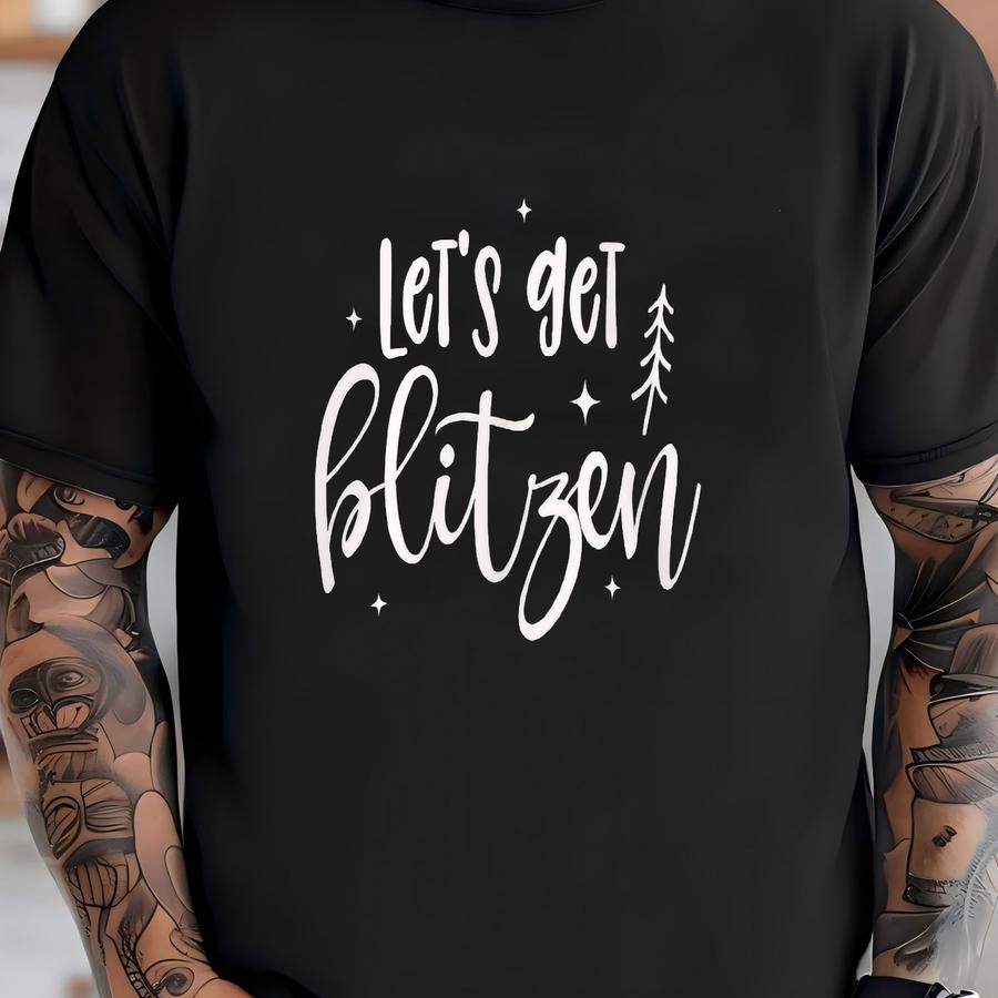 Blitzen Funny Christmas Sweatshirt For Women, Holiday Pajama Top, Winter Office Party Shirt, Gift For Her T-shirt