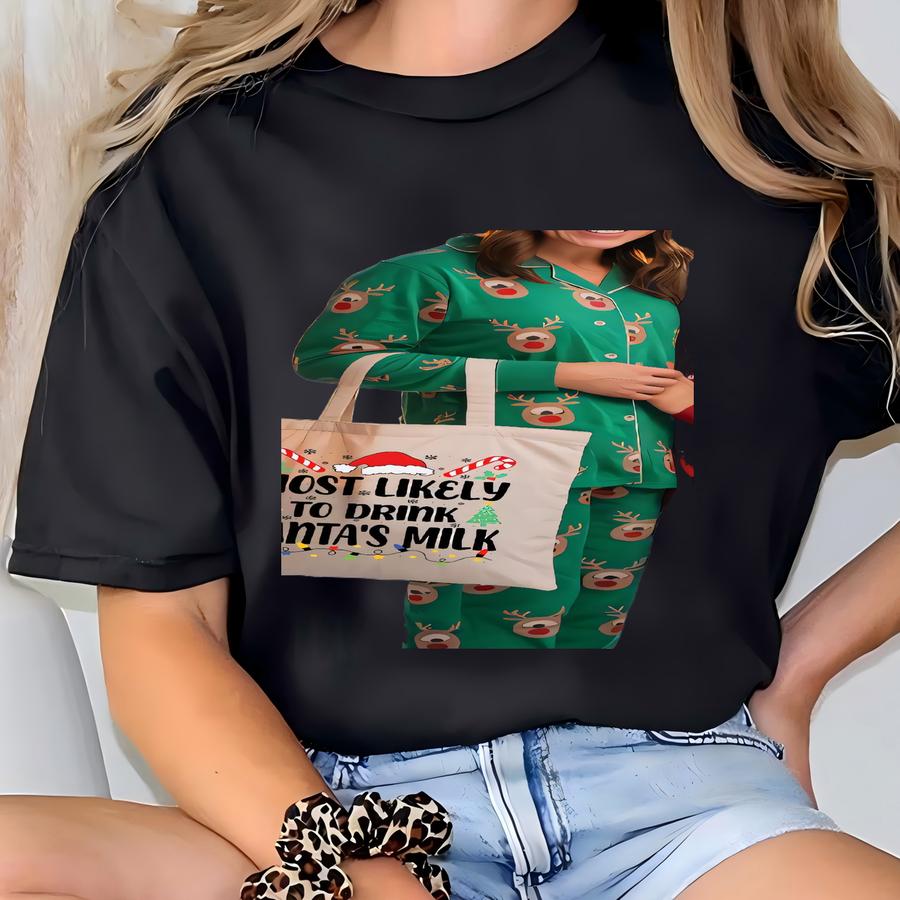 Holiday Family Matching, Personalized Christmas Crew Tees With 200 Most Likely Quotes: T-shirt