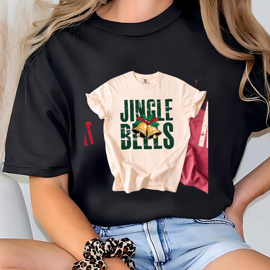 Retro Christmas Group Shirt, Jingle Bells,joy To The World, Noel, Merry And Bright Tee T-shirt