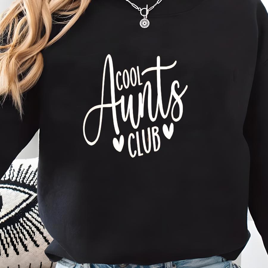 Cool Aunts Club Shirt, Auntie Shirt, New Aunt Gift, Pregnancy Announcement Tee Sweatshirt
