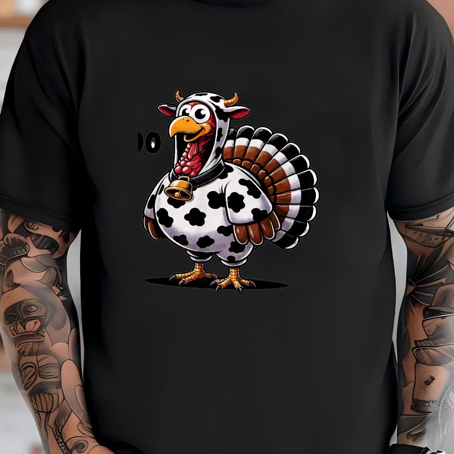 Funny Turkey Moo Shirt, Cow Cute Thanksgiving Hoodies, Retro Thanksgiving Gifts, Turkey Moo Tee, Thanksgiving Sweatshirt, Fall Season Top T-shirt