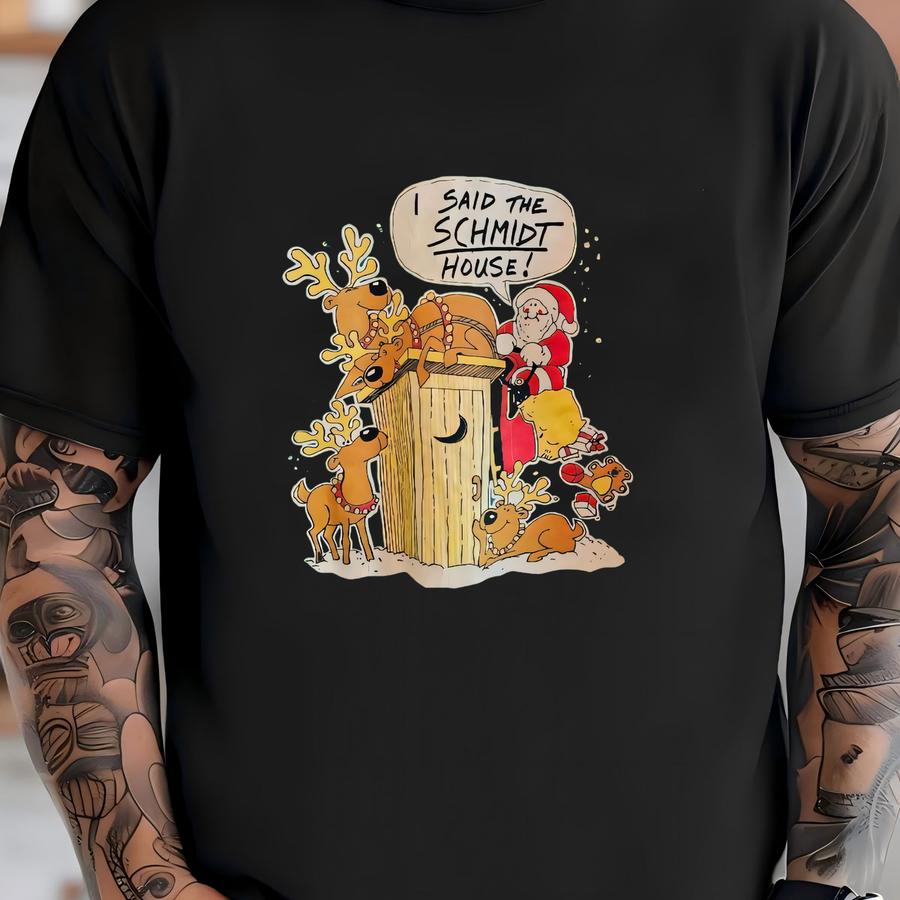 Vintage Christmas Sweater Womens Large Green Funny Santa Reindeer Pullover 80s T-shirt