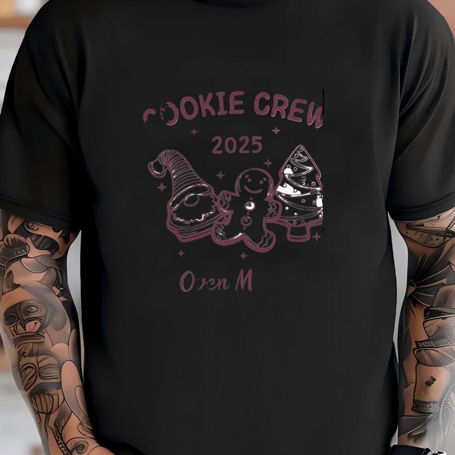 Custom Christmas Cookie Crew Sweatshirt: Matching Family Christmas Shirts T-shirt