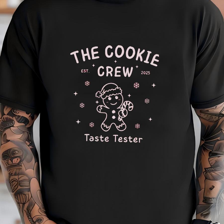 Custom Christmas Cookie Crew Sweatshirt: Matching Family Christmas Shirts T-shirt