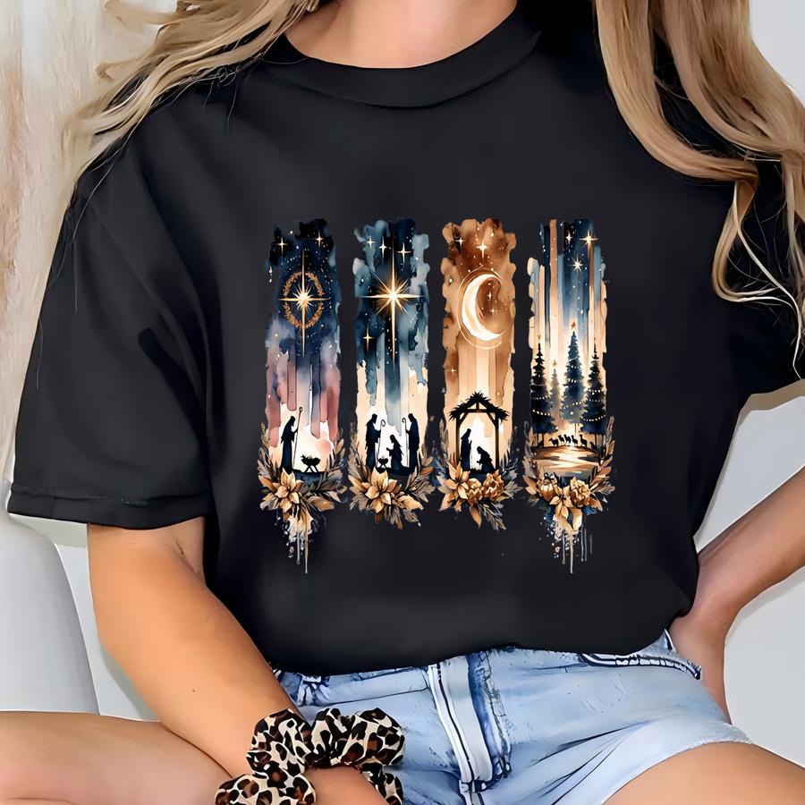 A Savior Is Born Sweatshirt, Nativity Sweatshirt, Christmas Nativity Shirt, True Story Nativity, Jesus Lover Gift, Xmas Christian Sweater T-shirt