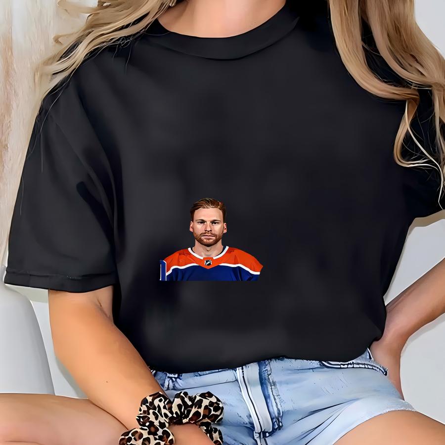 Connor Brown Shirt, Connor Brown Mineral Wash Hoodie, Connor Brown Tee, Bootleg Rap Tee, Edmonton Hockey T-shirt