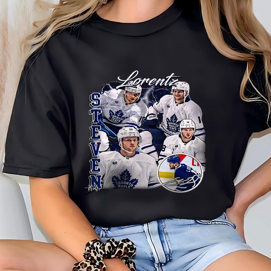 Steven Lorentz Shirt, Steven Lorentz Mineral Wash Hoodie, Steven Lorentz Tee, Bootleg Rap Tee, Toronto Hockey T-shirt