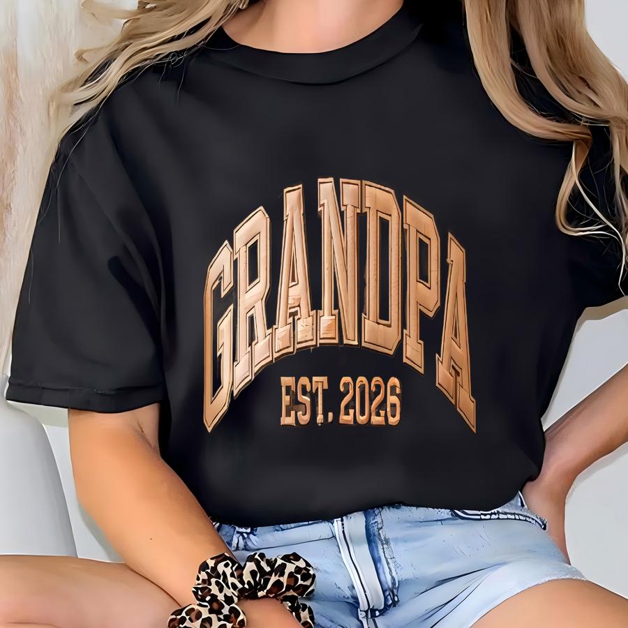 Custom Grandma And Grandpa Matching Sweatshirt, Personalized Family Christmas Shirt, Xmas Keepsake 2025 T-shirt