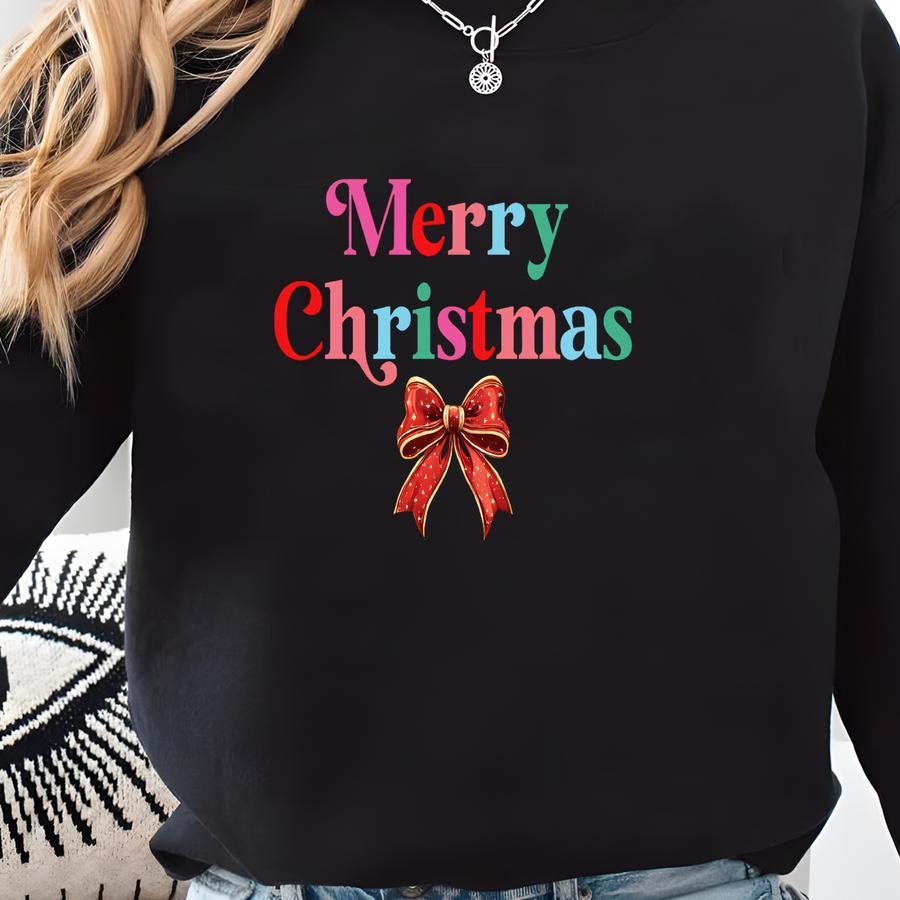 Merry Christmas Crewneck: Women's Xmas Sweatshirt Sweatshirt