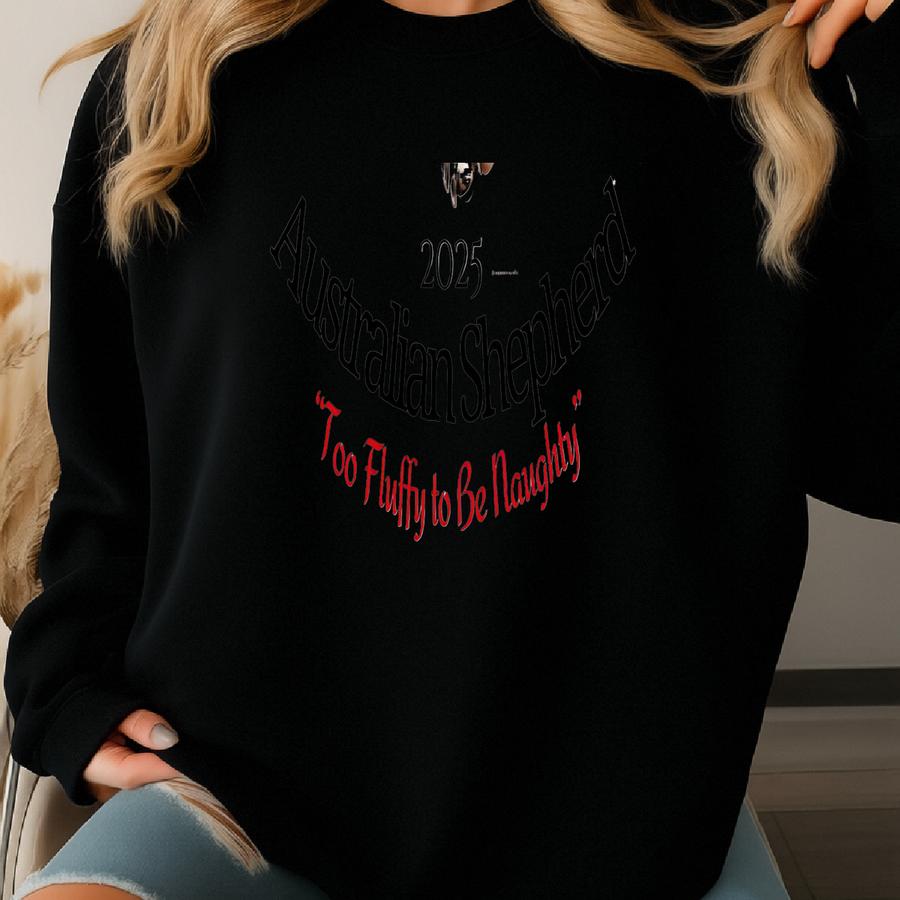 Personalized Australian Shepherd Christmas Ornament: Custom Photo Pet Ornament Sweatshirt