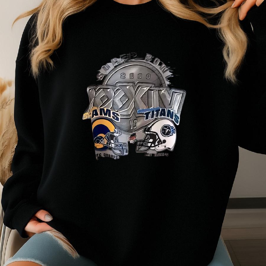 Vintage/ 2000s/ St. Louis Rams Vs Tennessee Titans/ / Long-sves T-shirt/ Xl Sweatshirt