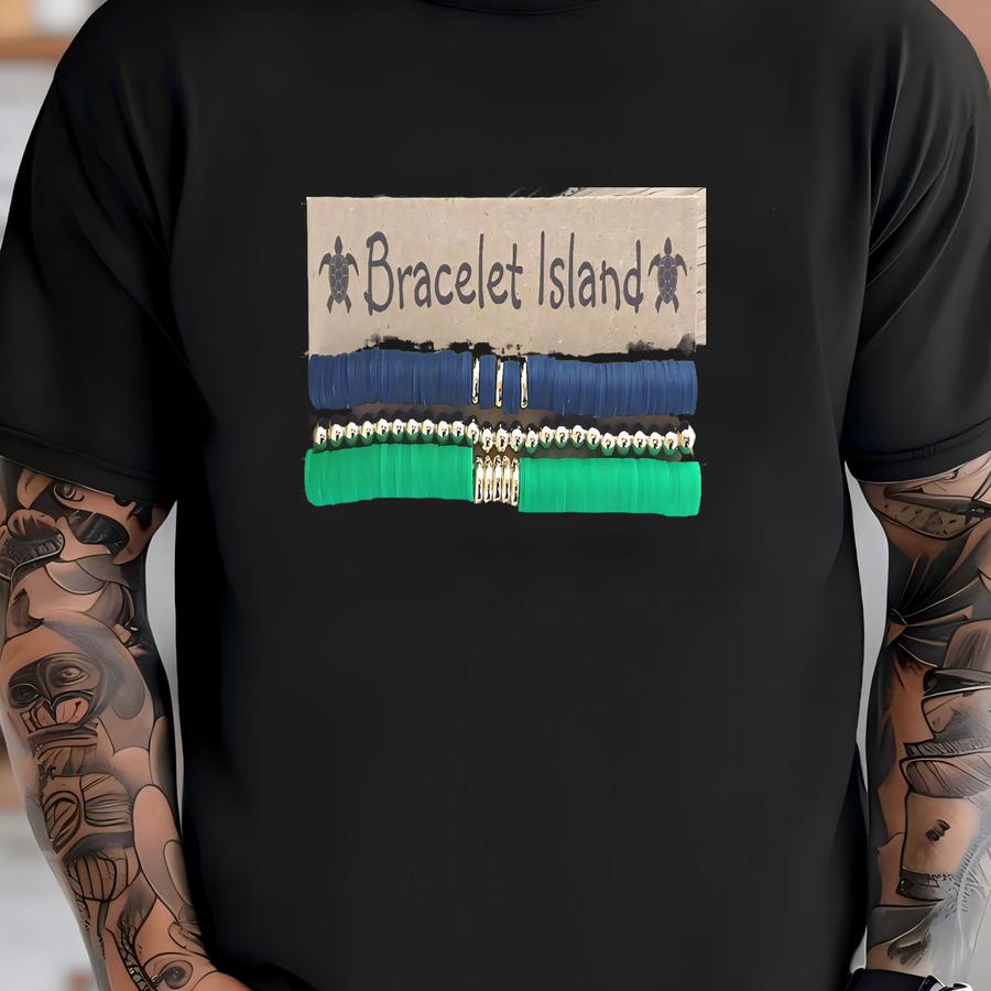 Blue Green Gold Bracelet Jewelry, Game Day Accessories, Gameday Outfit, College Graduation Gift, College Student Merch, University Gear T-shirt