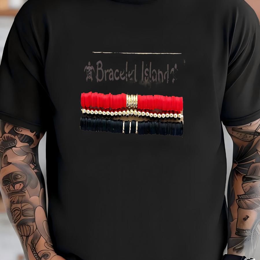 Black And Red Bracelet Jewelry, Game Day Accessories, Gameday Outfit, College Graduation Gift, College Student Merch, University Gear T-shirt