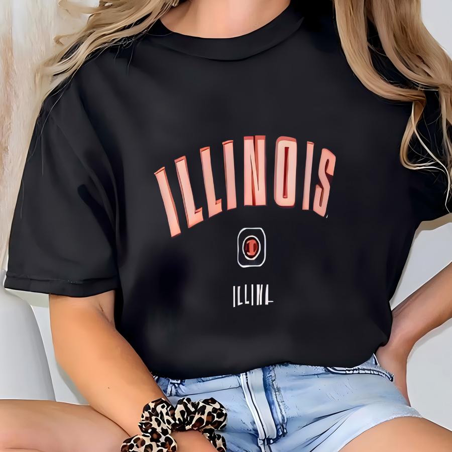 Vintage/ 2000s/ University Of Illinois/ Y/ Y2k Team Sweatshirt/ M T-shirt