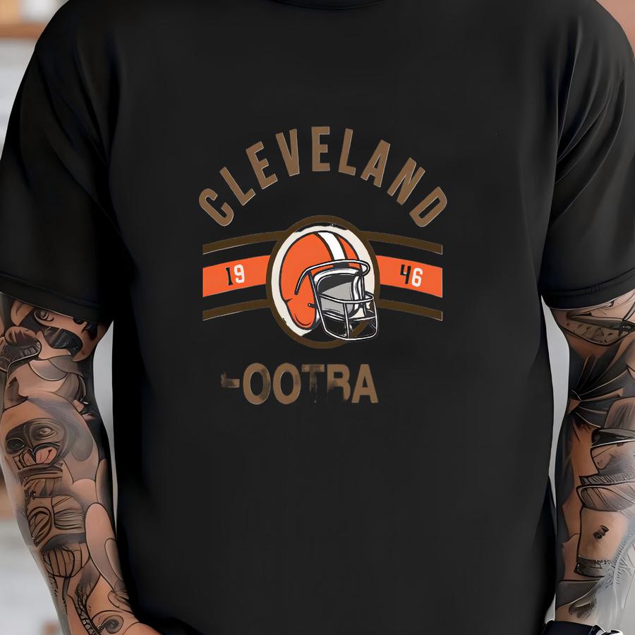 Vintage 90s Style Cleveland Football Fan Tshirt, Cleveland Football Hoodie, Game Day Football, Sunday Football Gift, Mascot Game Day Tee T-shirt