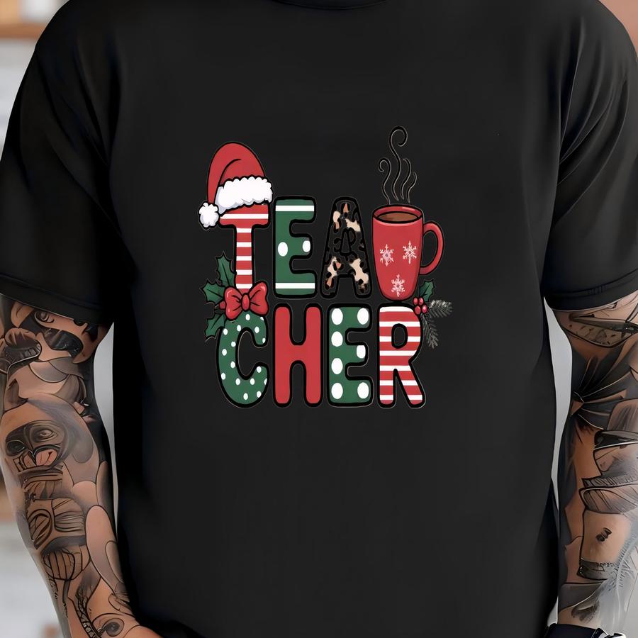 Teacher Christmas Sweatshirt, Teacher Coffee Shirt, Cute School Shirt, Back To School, Team Teacher Shirt, Teacher Appreciation T-shirt