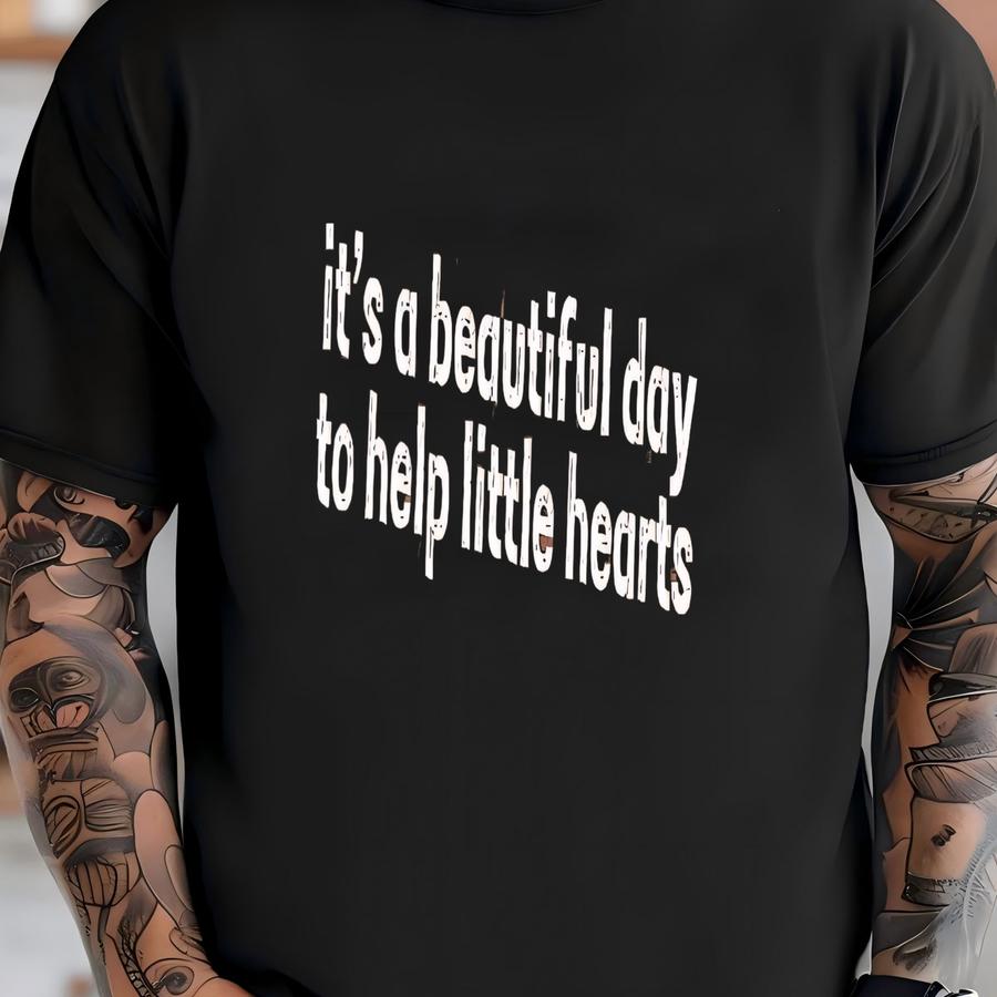 ® It's A Beautiful Day To Help Little Hearts Shirt, Pediatric Nurse Shirt, Cardiac Intensive Care Unit Shirt, Pcicu Nurse Gift T-shirt